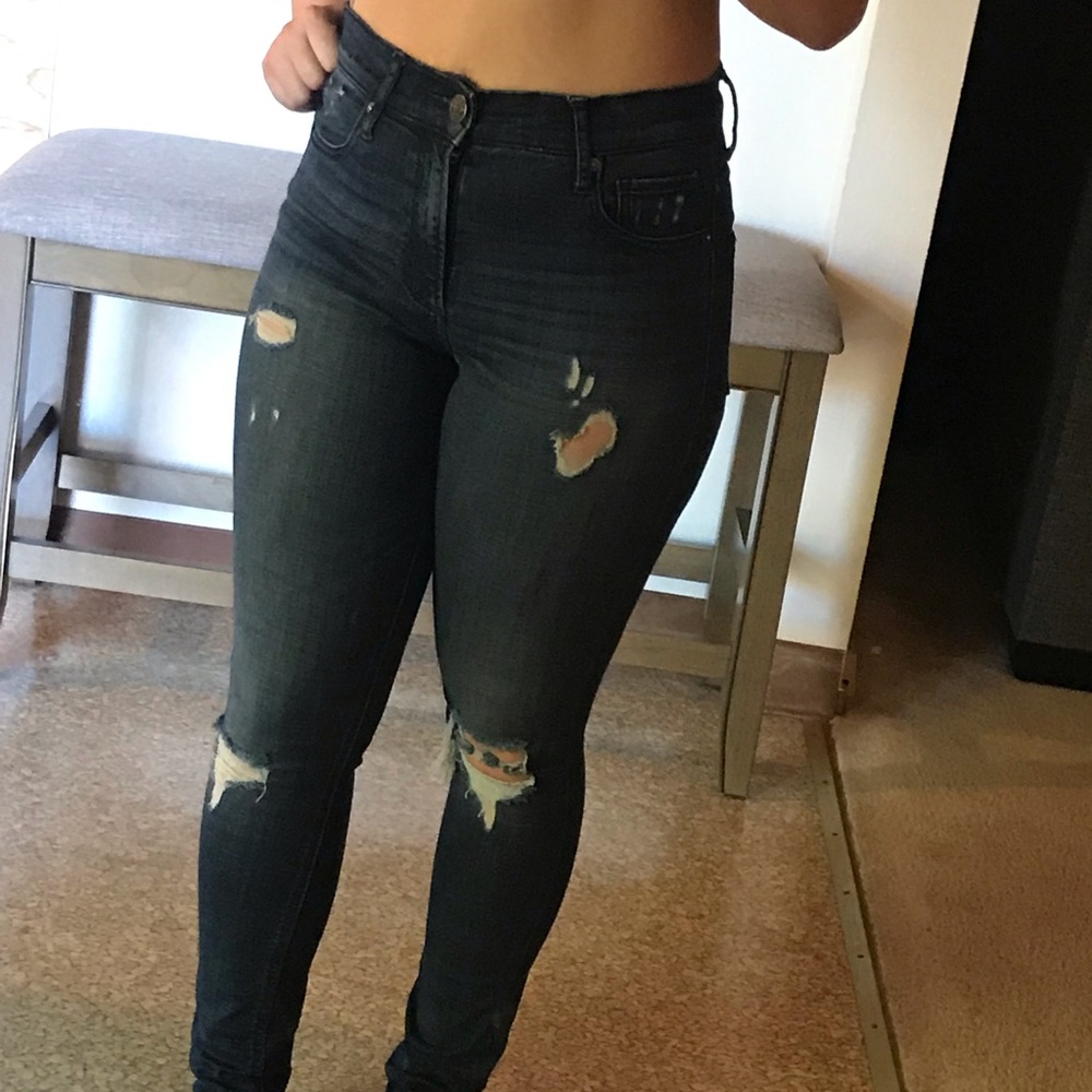 High waisted express jeans
